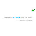 Magic 3Folding mudando de cor quando molhado guarda chuva